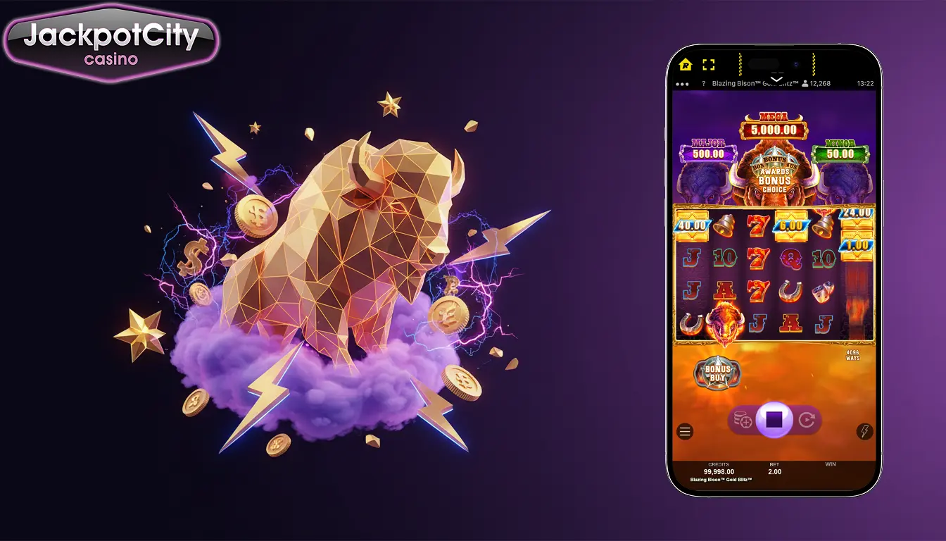 jackpot city blazing bison demo