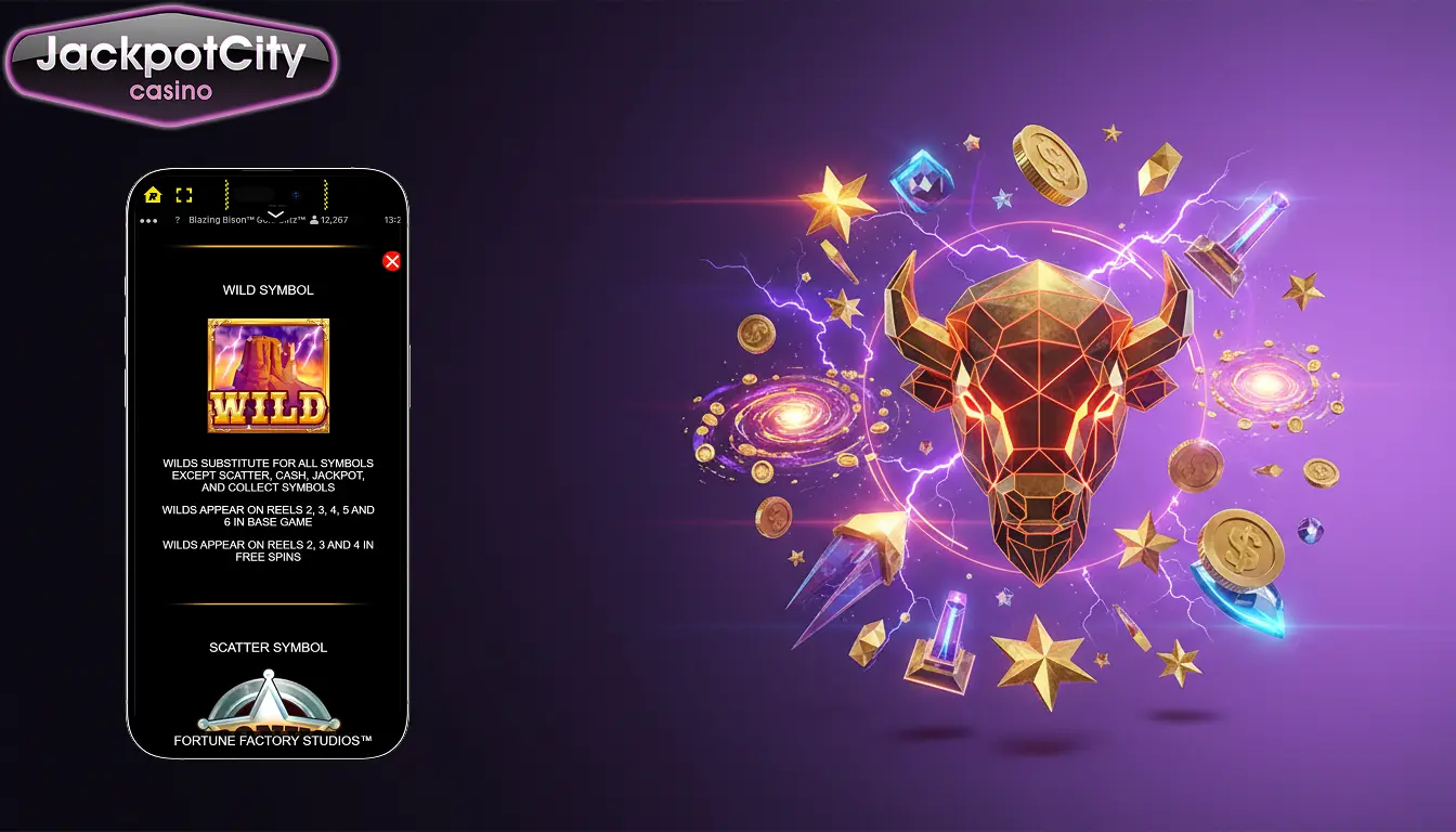 jackpot city blazing bison principales