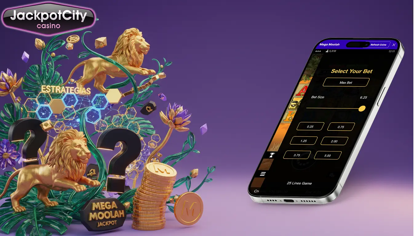 jackpot city mega moolah estrategias