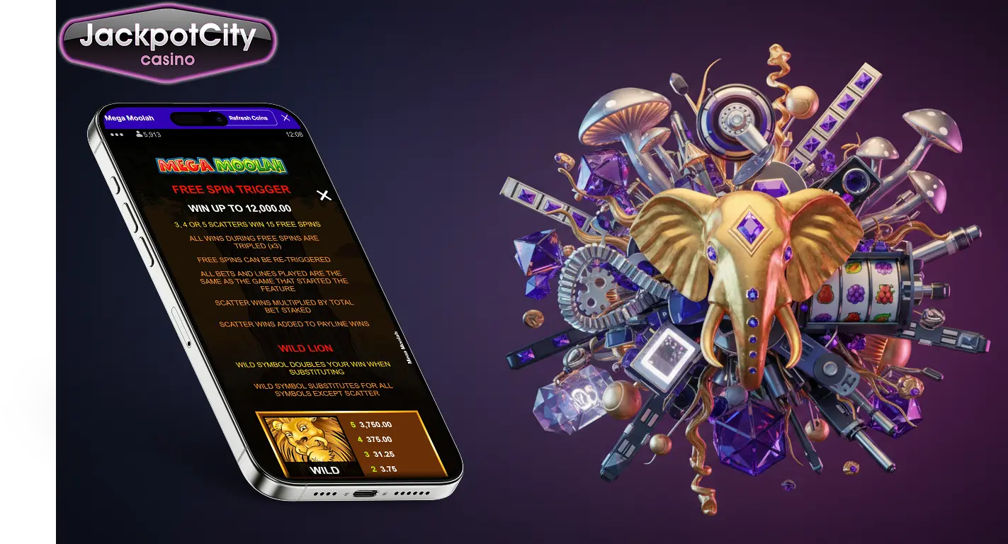 jackpot city mega moolah rtp