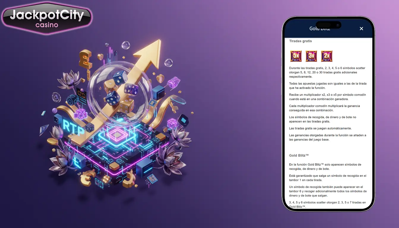 jackpot city gold blitz rtp